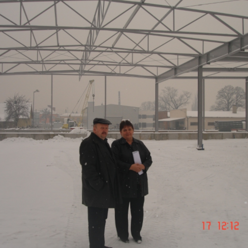 zimą rozpoczęcie budowy nowej halii dla Drewnoplast - producent okien opolskie